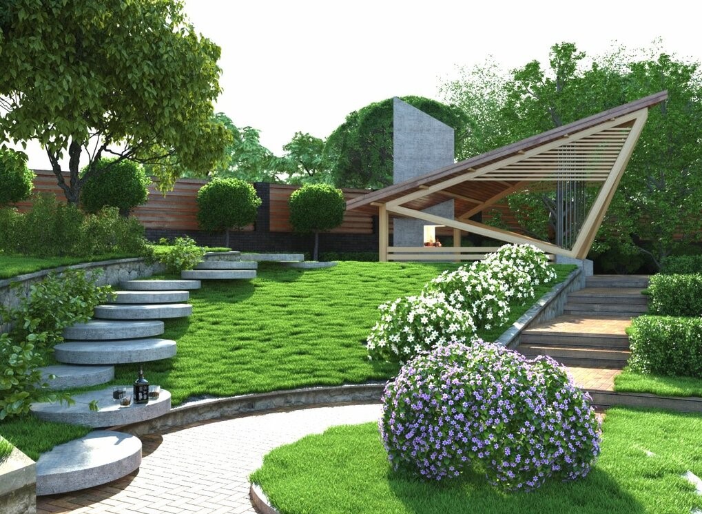 Принципы ландшафтного дизайна загородного дома